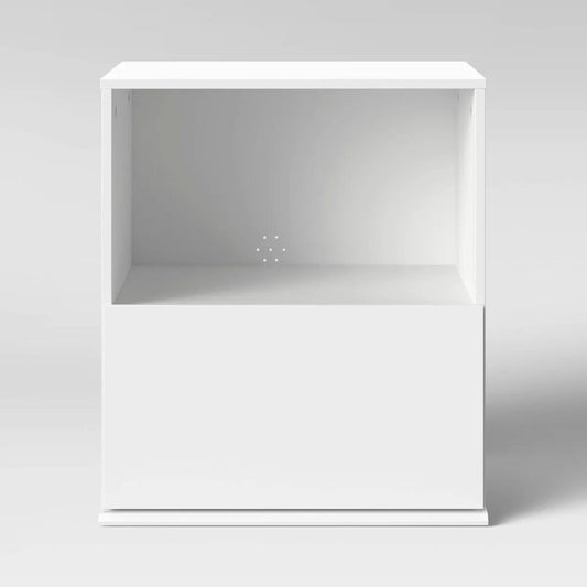 1 Drawer Modular Dorm Nightstand White - Room Essentials