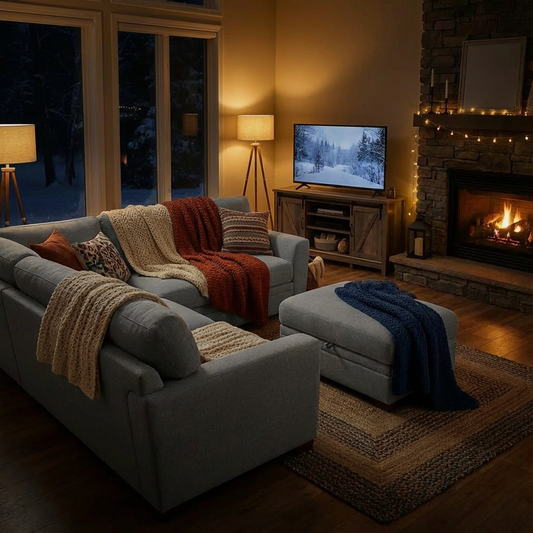 Langdon Fabric Sectional – L-Shaped Modular Sofa with Hidden Storage & Plush Seating - Yalz Store