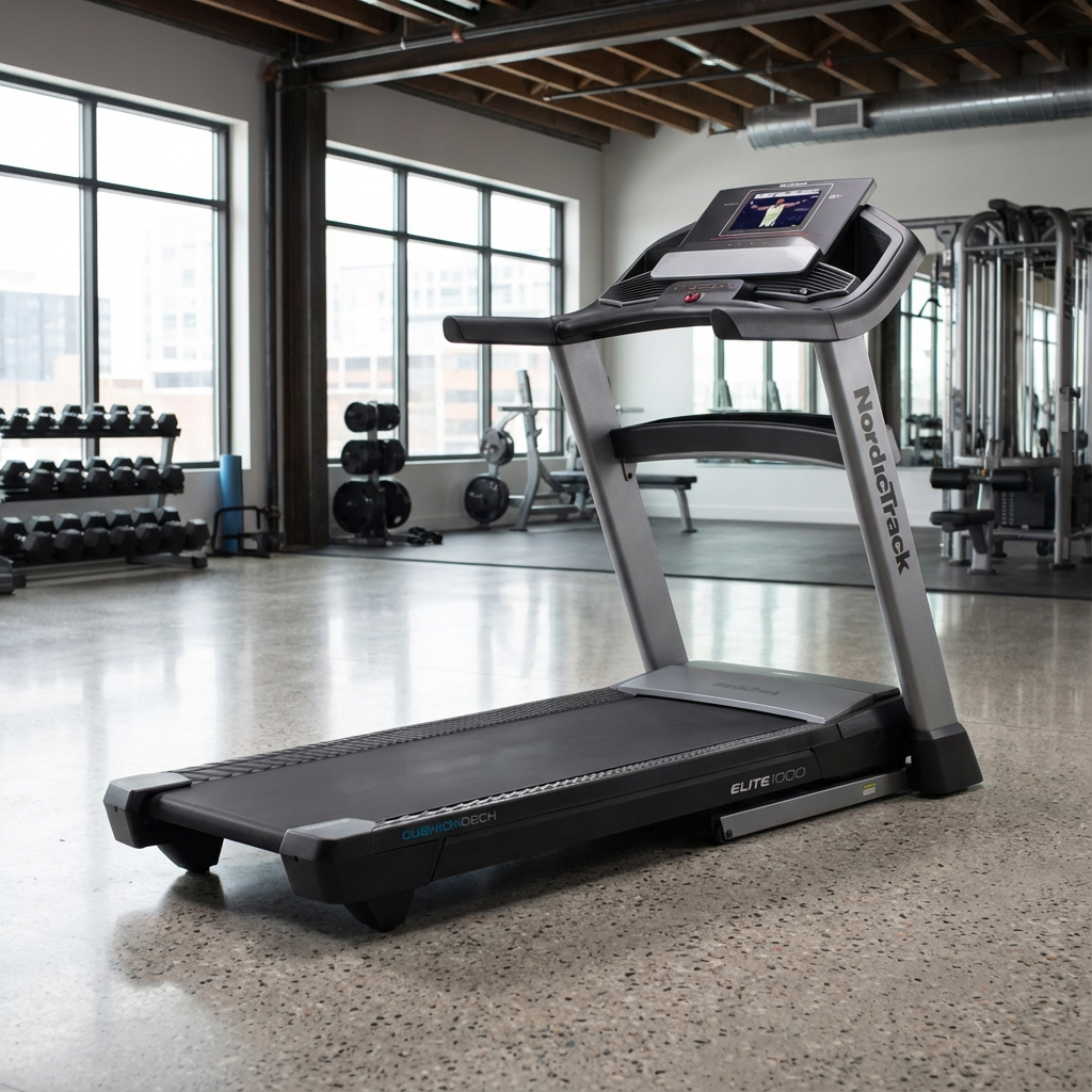 Elite 1000 Home Treadmill with 10" Smart HD Screen, Automatic Speed & Incline Control, Quiet Motor & Shock-Absorbing Running Surface - Yalz Store