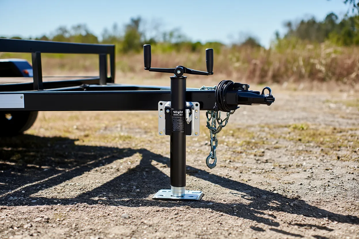 Nilight Trailer Jack 2000LBS Heavy Duty Swivel Bolt-On Trailer Jack 10 Inch Vertical Travel Alloy Steel Utility Trailers Tongue Jack Stand for RV Boat Horse Trailers Camper Utility Yacht Matt Black - Yalz Store