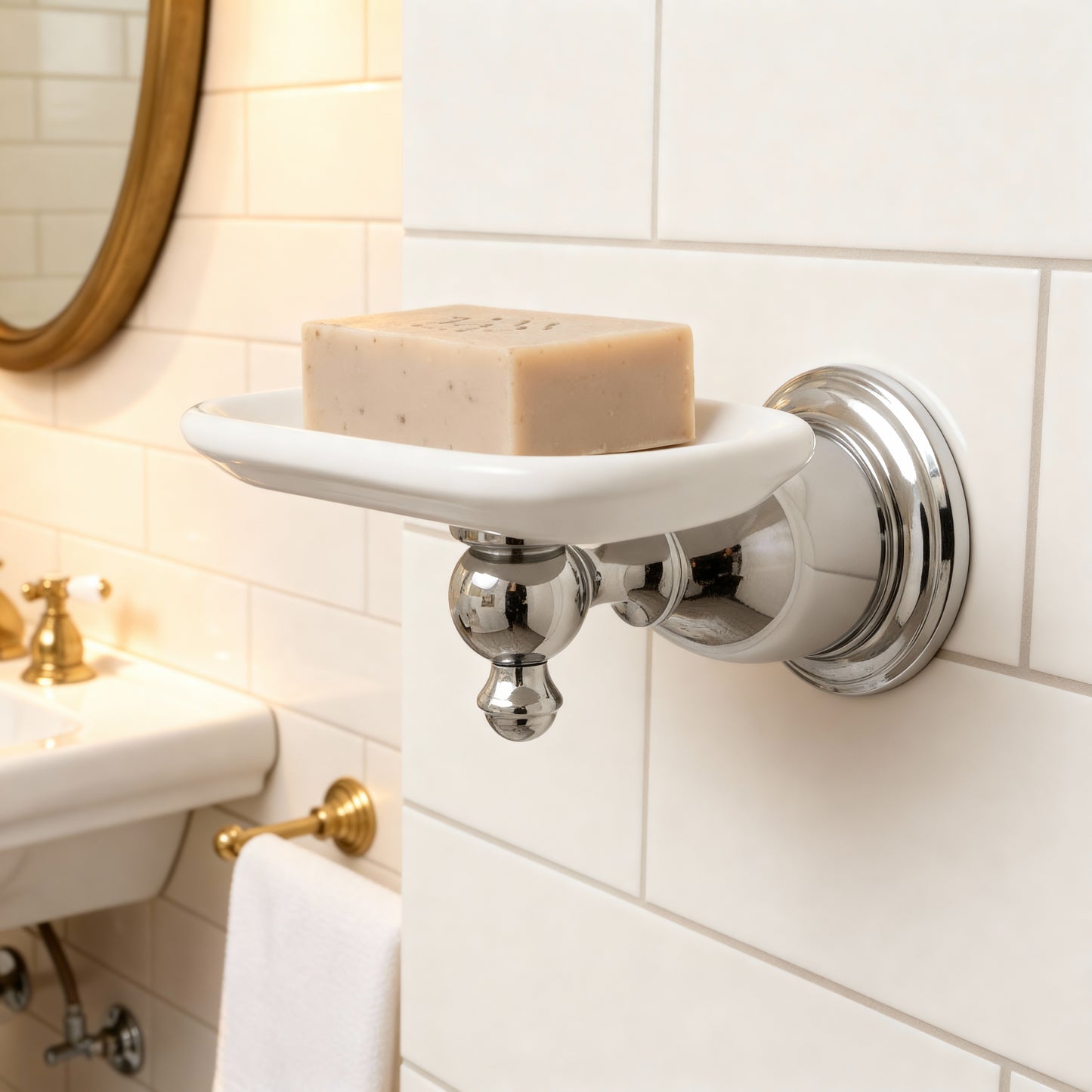 Kingston Brass BA7975C English Vintage Wall-Mount Soap Dish, Polished Chrome - Yalz Store