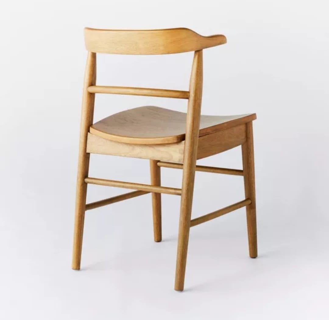 2-Pack Kaysville Curved Back Wood Dining Chairs, Natural - Threshold designed with Studio McGee.