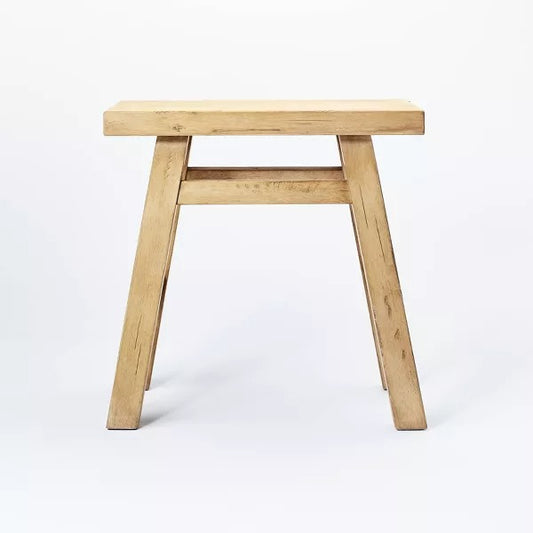 Thatcher Wood Stool Natural - Threshold designed with Studio McGee