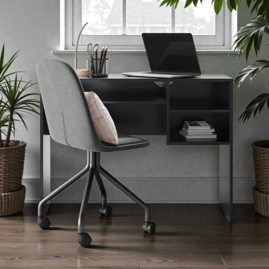 Student Writing Dorm Desk with Storage Black - Room Essentials - Yalz Store