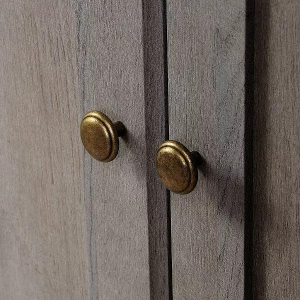 Sauder 70" 5 Shelf Bookcase with Doors Mystic Brown: Mid-Century Modern, MDF Frame, Vertical Storage - Yalz Store