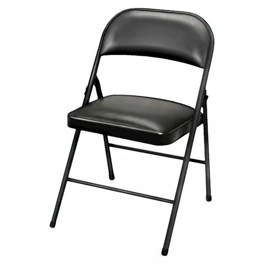 Peakform Vinyl Padded Chair Black