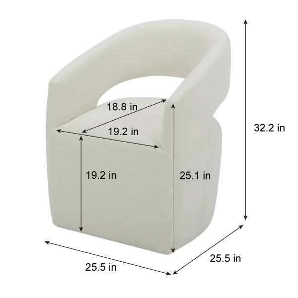 ALIVIA WHITE DIN CHAIR