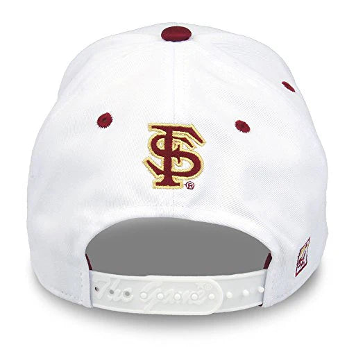 NCAA Florida State Seminoles Unisex NCAA The Game bar Design Hat FSU, White, Adjustable