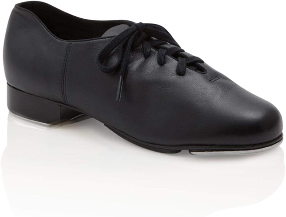 Capezio Cadence Tap Shoe, Black, 6 Wide US Unisex Big_Kid