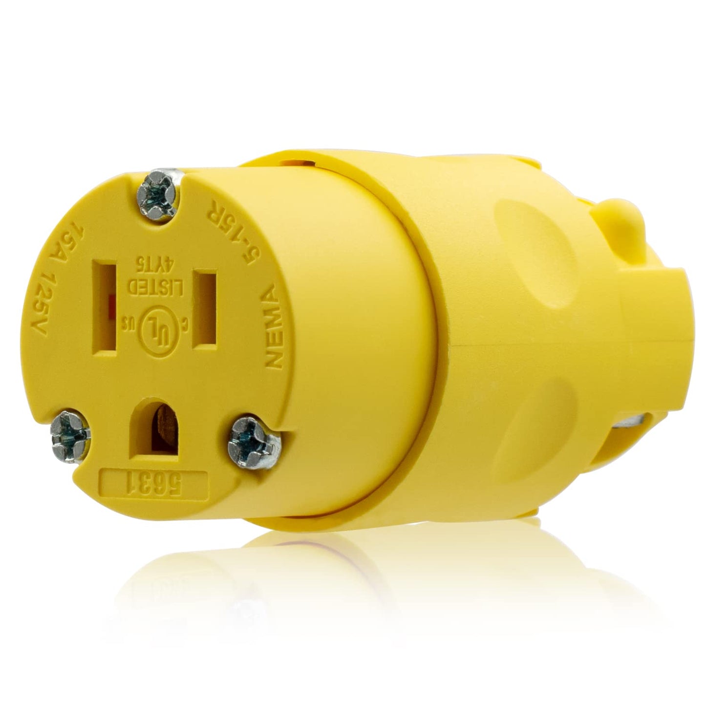 NEMA 5-15R Electrical Connector 15A 125V – Grounded Replacement Cord Outlet - Yalz Store