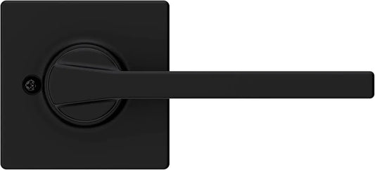 Closet and French Door Dummy Lever Handle, Single-Sided, Matte Black