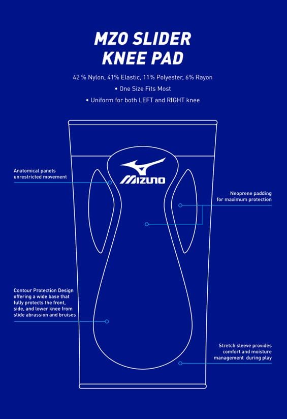 Mizuno Youth Slider Kneepad, Black