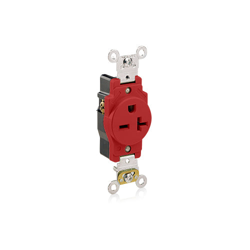 Heavy-Duty Industrial Grade Single Outlet - 20A 125V Tamper-Resistant Red Receptacle - Yalz Store