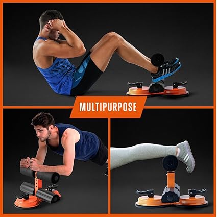 Sit-Up Assist Bar with Double Suction Cup & Resistance Bands - Yalz Store