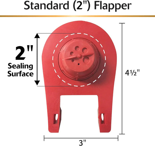 2-Inch Universal Toilet Flapper Valve – Long-Lasting Rubber - Yalz Store