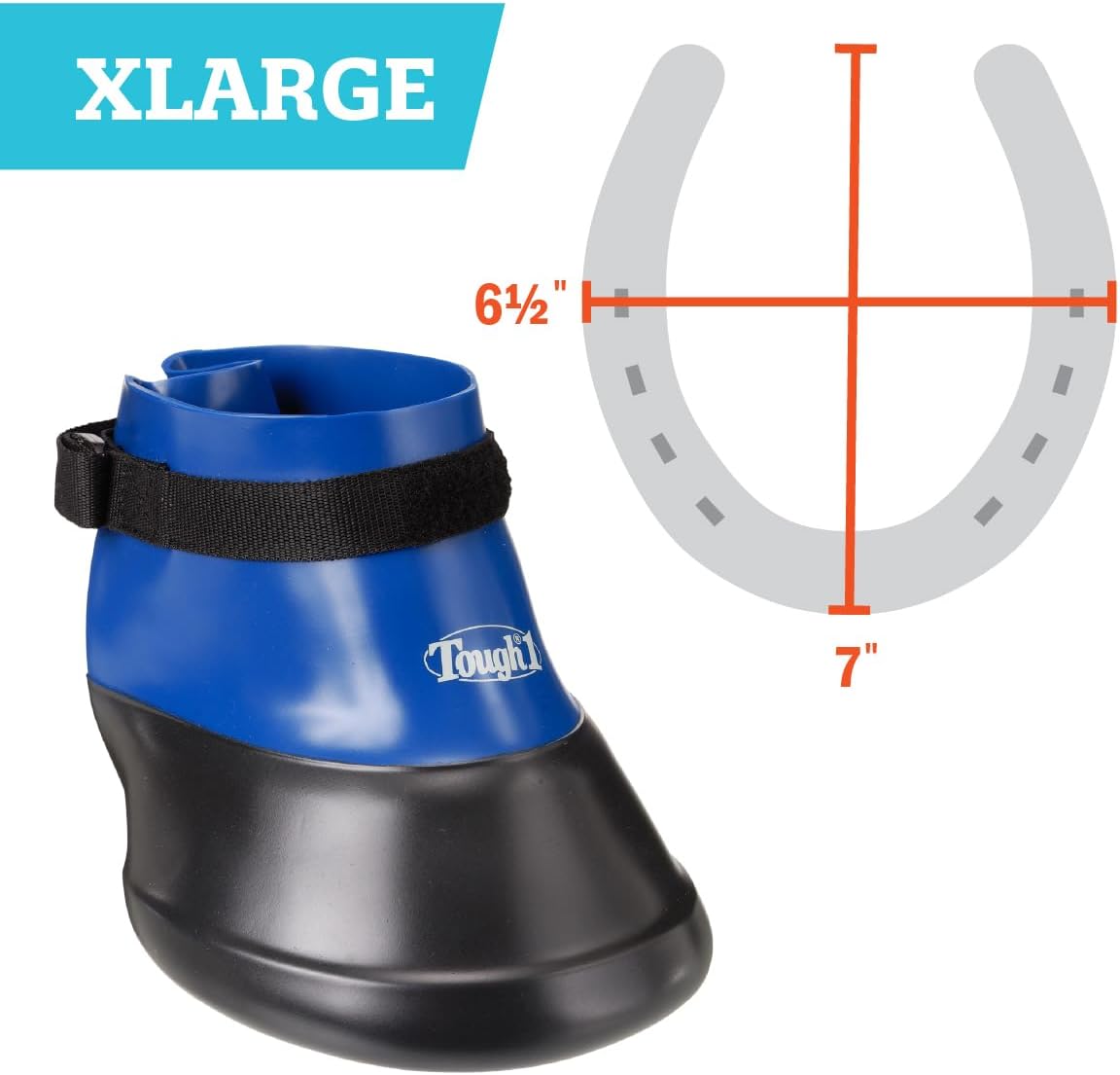 Tough 1 Hoof Saver Boot, Royal Blue, X-Large