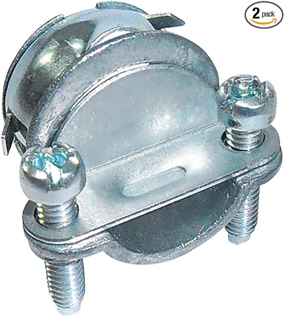 3/4-inch NM/SE Cable Connector - Heavy Duty Two-Screw Clamp Design (3-Pack)