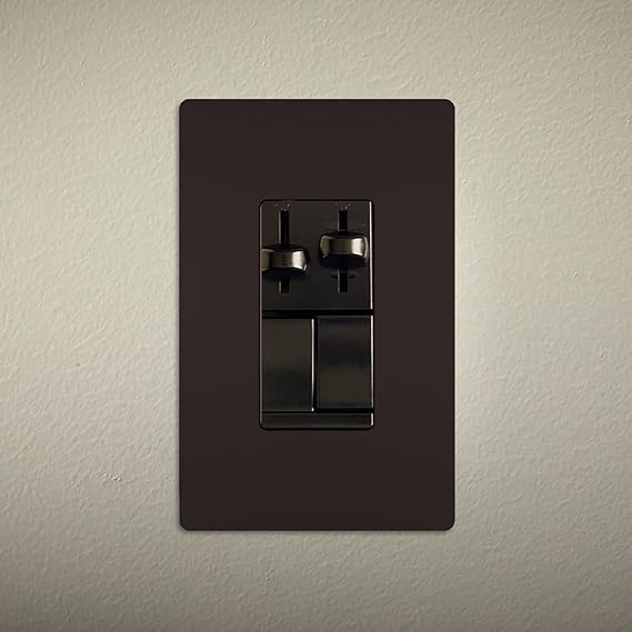 Dual Function Premium Wall Controller – Integrated Lighting Dimmer & Multi-Speed Fan Switch - Yalz Store