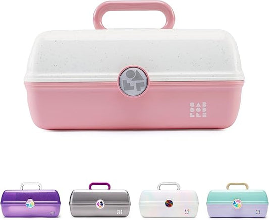 Classic Vanity & Accessory Case (Pink/White)