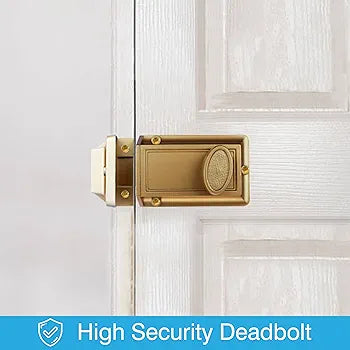 Bronze Single Cylinder Deadbolt Lock with 5-Pin Keyed Security