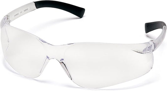 Protective Safety Glasses, Black Frame, Indoor-Outdoor Mirror Lens