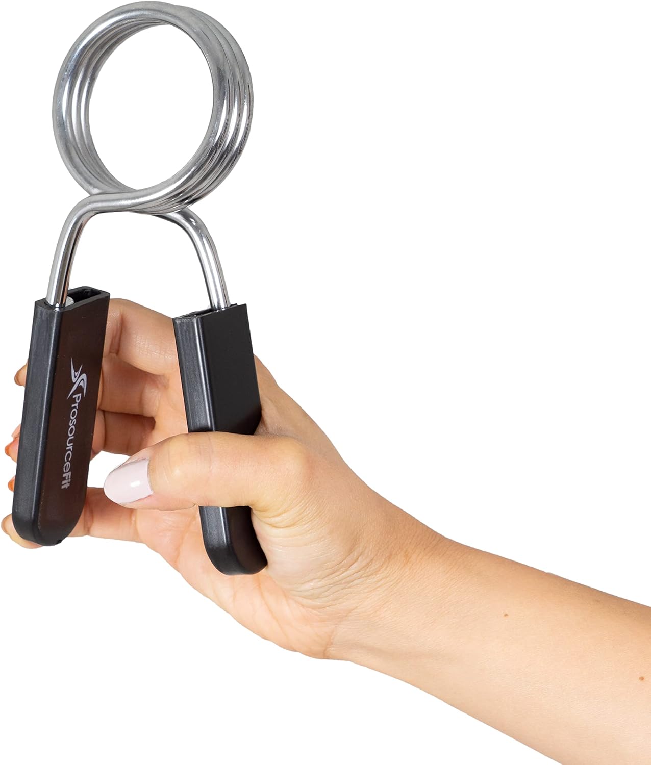 ProsourceFit Olympic Barbell Spring Clip Collar 2-inch Pair with Easy-Grip Handles for Weightlifting,Powerlifting and Strength Training