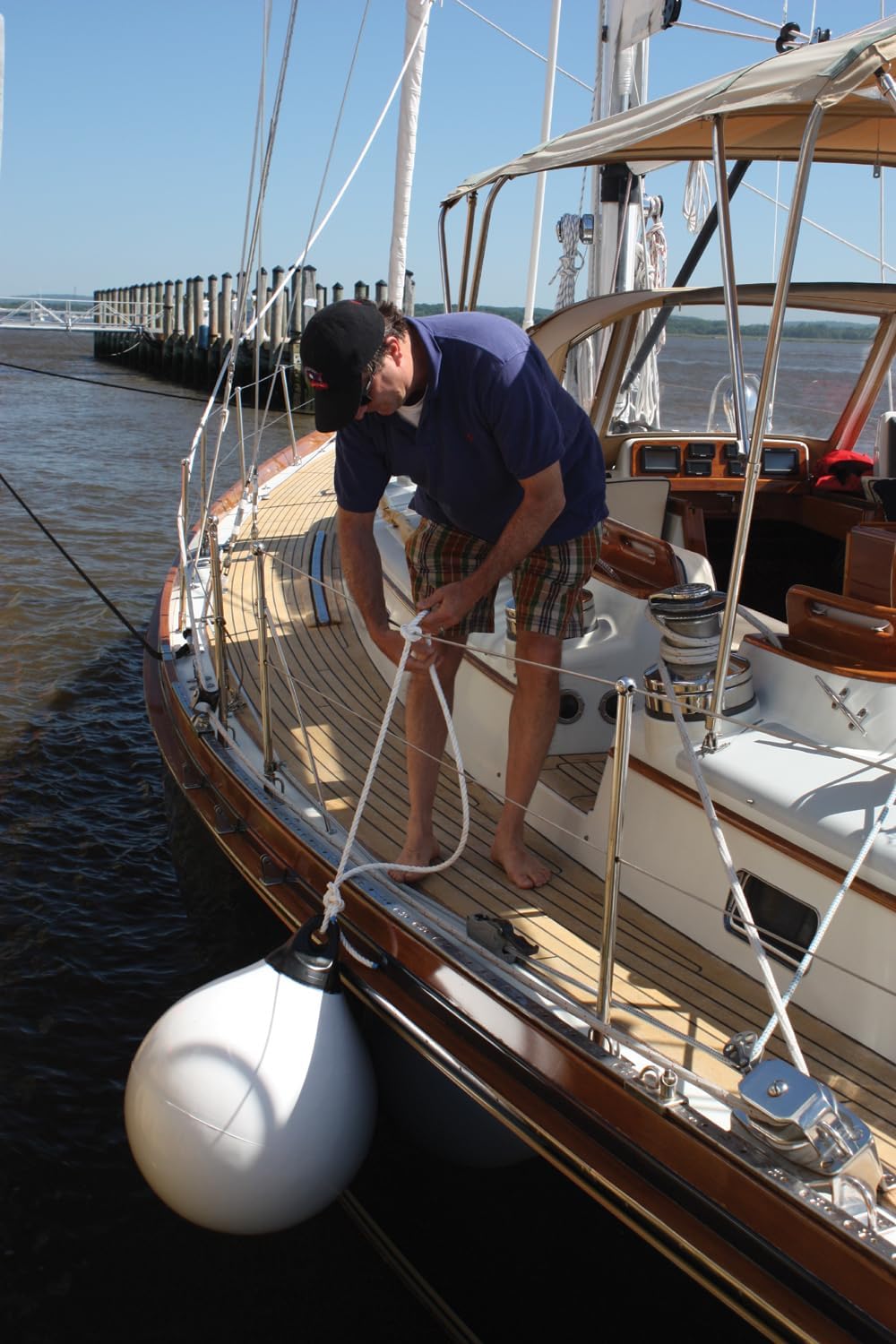 Taylor Made Products 61140 Tuff End Inflatable Vinyl Boat Buoy, Orange, 9 inch Diameter - Yalz Store