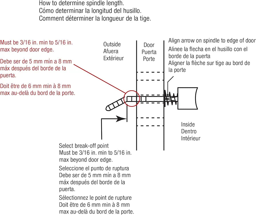 Screen & Storm Door Push Button Latch Set with Night Lock – Black Finish - Yalz Store