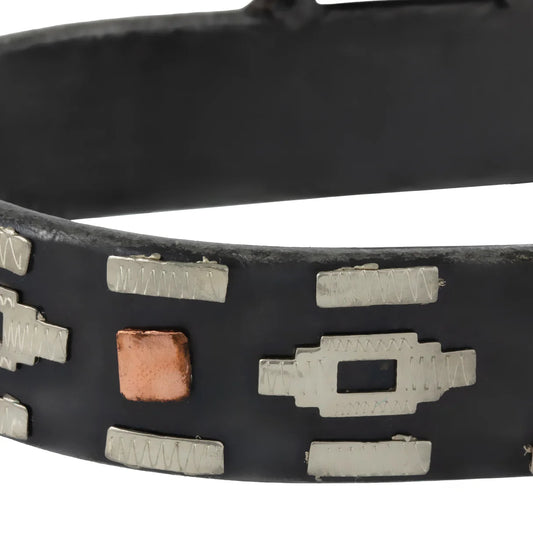 Weaver Leather Ladies' Spur with German Silver Aztec Trim and Copper Dots