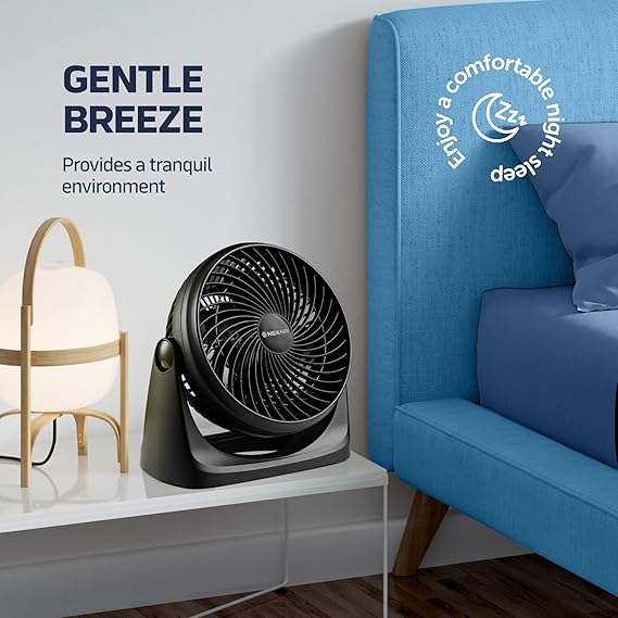 7″ Portable Air Circulator Desk Fan – 3-Speed Adjustable - Yalz Store
