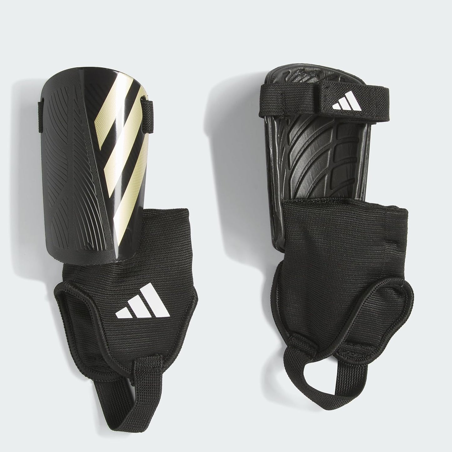 adidas unisex-kids Tiro Match Shinguard, Black/Gold Metallic/White, Large