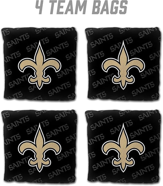 YouTheFan NFL New Orleans Saints Cornhole Bags - 4PK - Black