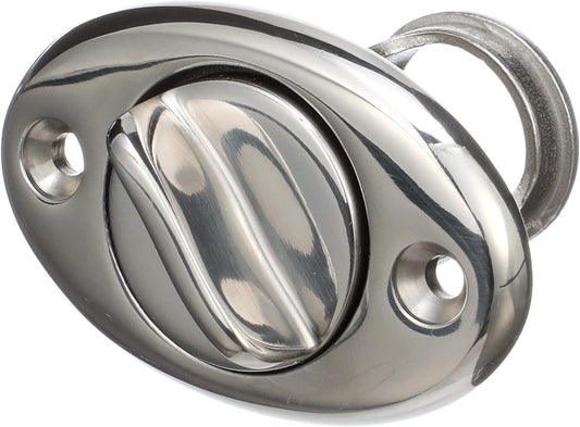 Seachoice Stainless Steel Marine Boat Garboard Drain with Plug, Polished Finish