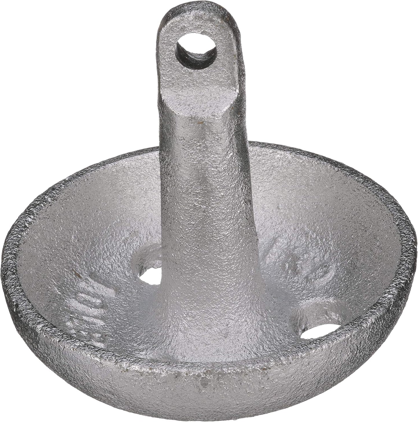 Attwood 9942-1 Cast Iron Steel Mushroom Anchor, 10-Pounds, Aluminum-Plated Silver Finish