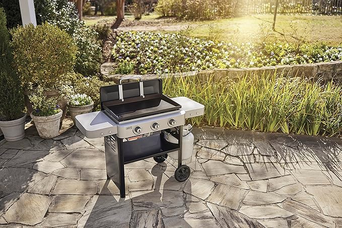 Weber Premium 28†Griddle Cover, 3 Burner, Black