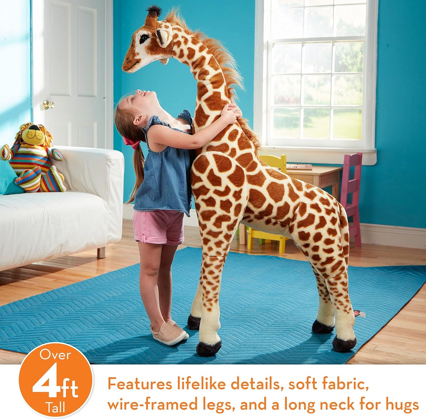 Giant Giraffe Plush – Lifelike, Oversized Stuffed Animal