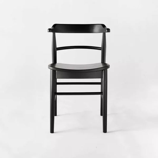 Kaysville Curved Back Wood Counter Height Barstool Black - Threshold designed with Studio McGee: Chic, Sturdy Frame, Footrest