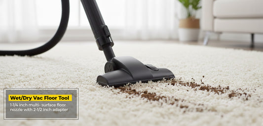 Wet/Dry Shop Vac Floor Tool – Carpet and Hard Surface Nozzle Attachment - Yalz Store