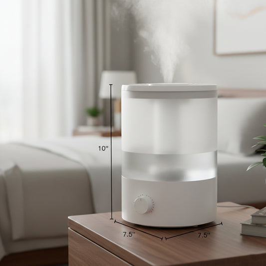 0.5-Gallon Cool Mist Ultrasonic Humidifier with Adjustable Output - Yalz Store