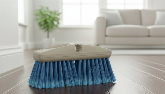 Medium Bristle Cleaning Brush – High-Density Star Prene Fibers for Boat, RV & Auto Cleaning, Fits 3/4” Threaded & Extend-A-Brush Handles, Blue - Yalz Store