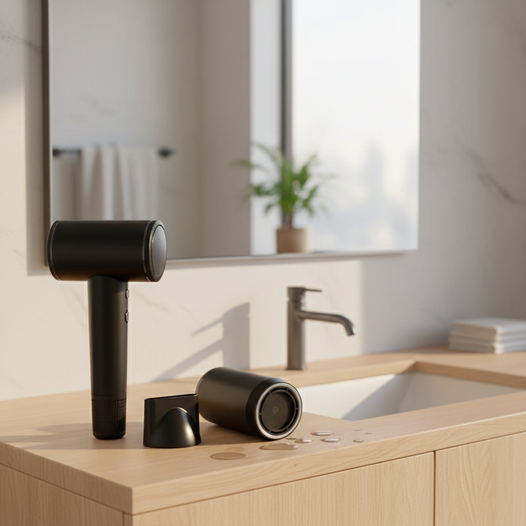 High-Speed Hair Dryer 160,000 RPM – Professional Ionic Blow Dryer with Brushless Motor, Fast Drying, Thermo-Control, Low Noise, Lightweight Design, Diffuser & Nozzle Included - Yalz Store