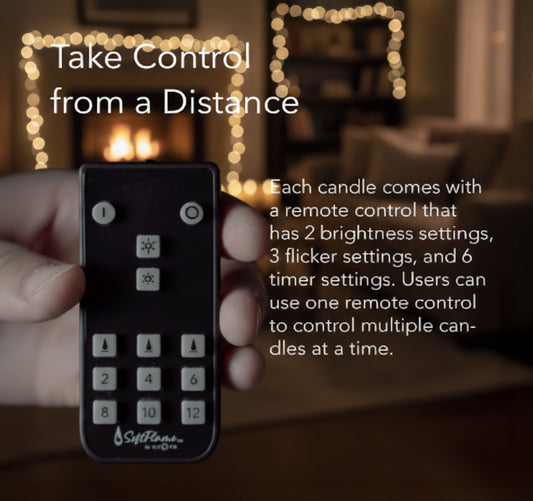 Flameless LED Pillar Candles with Remote Control, 4 x 10 Inch Real Wax Candles with 3D Flickering Moving Flame, Battery Operated, Indoor Home Decor, Ivory