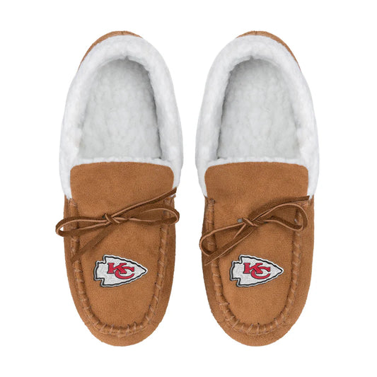 Fur Lined Closed Back Moccasin Slippers - Yalz Store