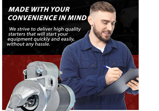 410-44027 Starter Compatible with John Deere Yanmar Tractor UTV 1435 4100 18.5–26HP Engines, Durable Replacement Starter Motor for Reliable Performance - Yalz Store