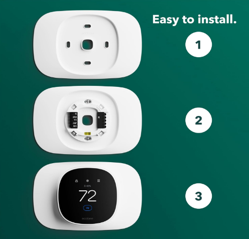 Smart Thermostat Trim Plate Accessory – Wall Plate Cover for Programmable WiFi Thermostat (Essential Only) - Yalz Store