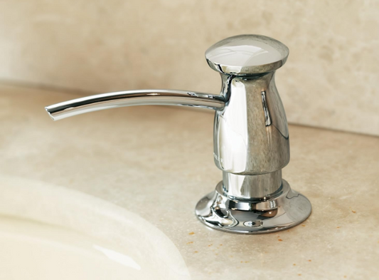 Transitional Wall Mounted Soap & Lotion Dispenser, Refillable Bathroom Soap Dispenser, Sleek Modern Design, Durable Construction, Single Pump, 1 Pack - Yalz Store