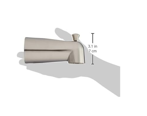 Tub Spout with Pull-Up Diverter, Stainless Steel Bathroom Faucet Spout, Easy Installation - Yalz Store