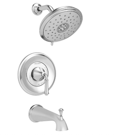 Water-Saving Bath and Shower Trim Kit with Cartridge, 1.8 GPM, Polished Chrome, Modern Bathroom Shower Faucet Set - Yalz Store