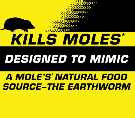 Mole Killer Ready-to-Use Worm Bait Strips, Earthworm Mimic Bait, Kills Moles in One Feeding, 10 Pack