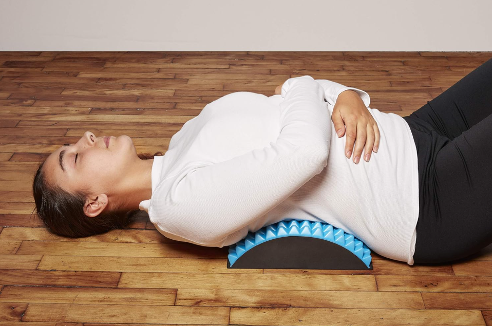 Back Stretcher with Massage Spikes, Orthopedic Lumbar Support Device, Traction - Yalz Store